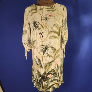 Jungle print viscose dress